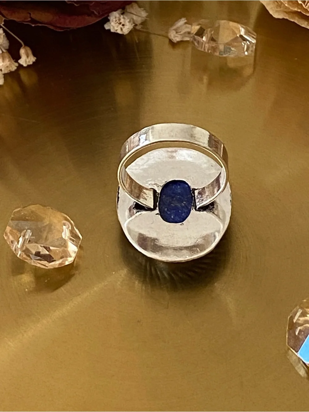 Lapis Lazuli Hand Crafted Ring Size 8.5